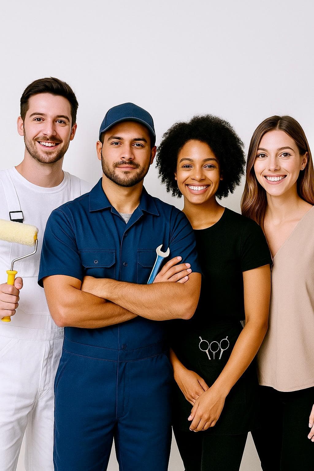 Professionnels Illico1 — peintre, mécanicien, coiffeuse, kinésithérapeute